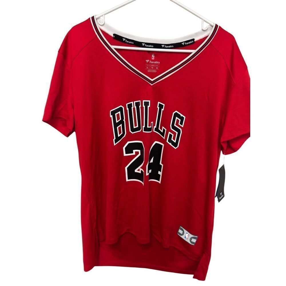 NWT Lauri Markkanen Chicago Bulls #24 Fanatics  Icon Edition Red  Jersey Size XL